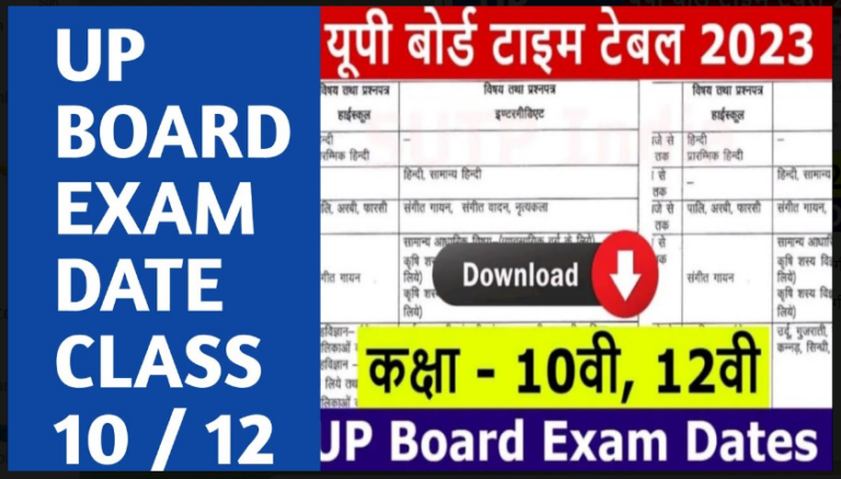 UP Board Time Table 2023: यूपी बोर्ड की परीक्षा इस दिन से हो रहा है शुरू, इस तरह डाउनलोड कर पाएंगे टाइम टेबल जल्दी देखें।